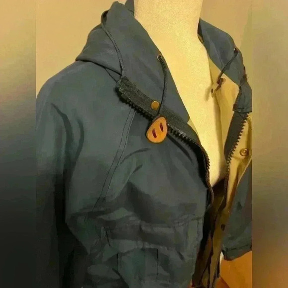 Woolrich Mens Parka Jacket Shell 1527 Hooded Cotton
Lined Navy Blue Small - Picture 4 of 11